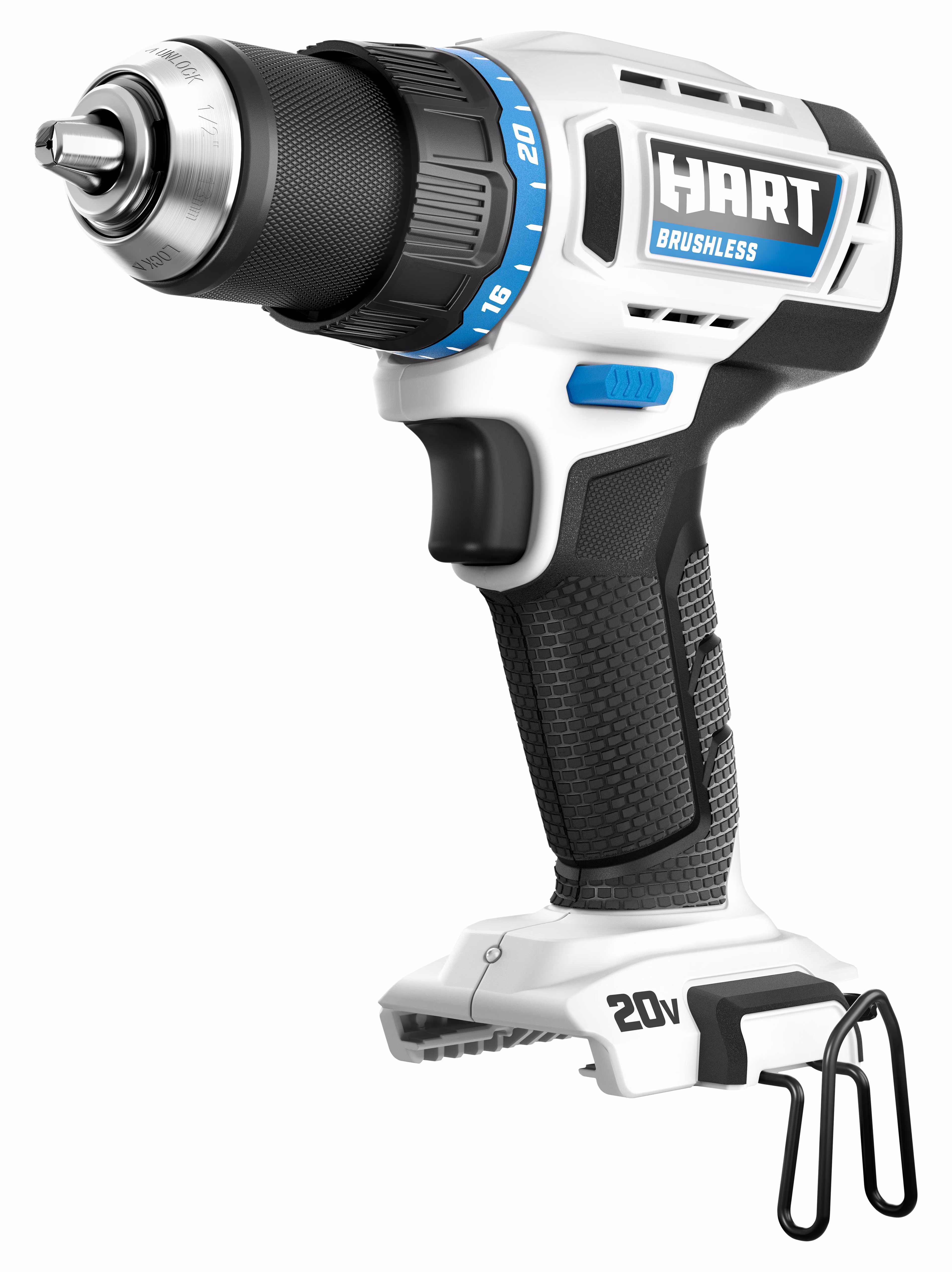 HART Cordless 20-Volt Brushless 1/2-inch Drill/Driver (Battery Not Included), New Condition